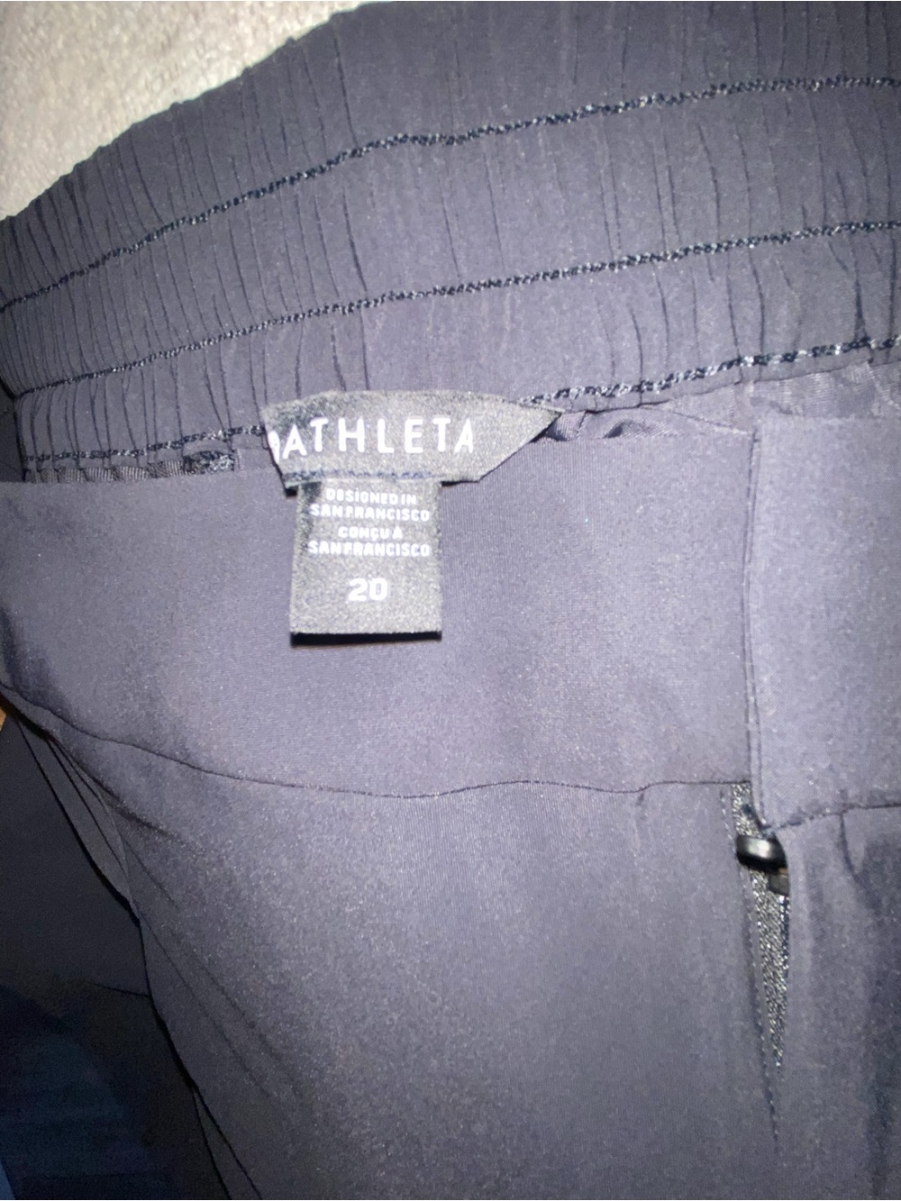 NWT Athleta Pinnacle High Rise Trouser - Black - Size 20 - Picture 12 of 16